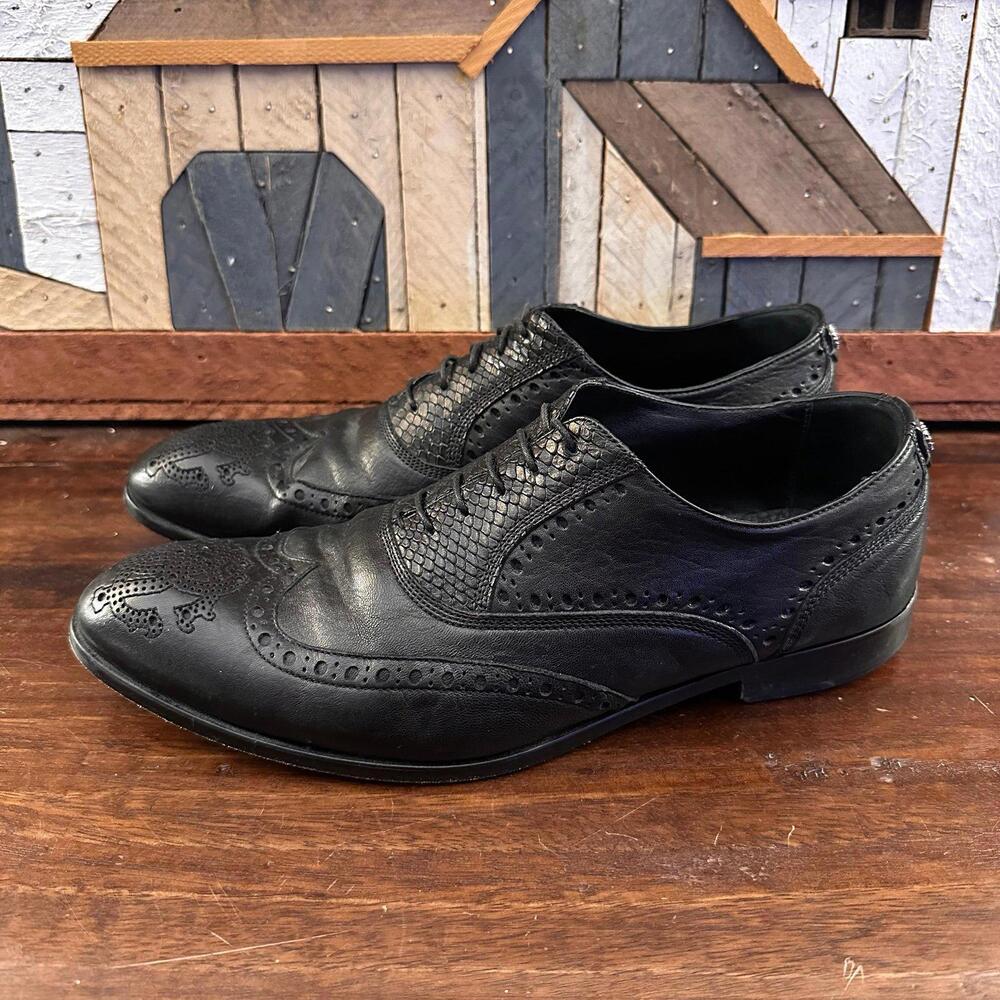 Roberto Cavalli Black‎ Oxford Dress Shoes 42.5